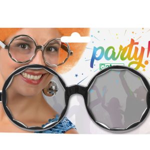 LUNETTES BOULES DISCO ARGENT