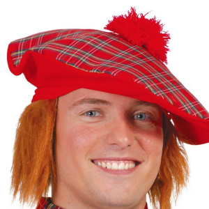 Béret Ecossais avec cheveux