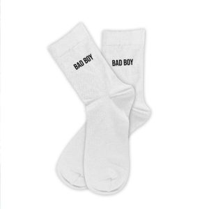 Chaussettes blanches Bad Boy