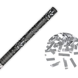 Canon de 60 cm à confettis argent