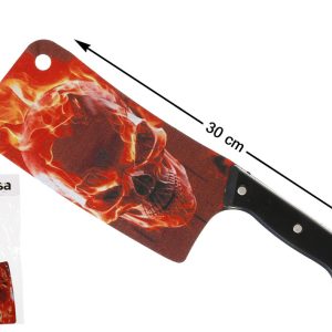 Couteau Crâne rouge