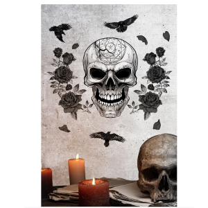 Décor adhésif tête de mort