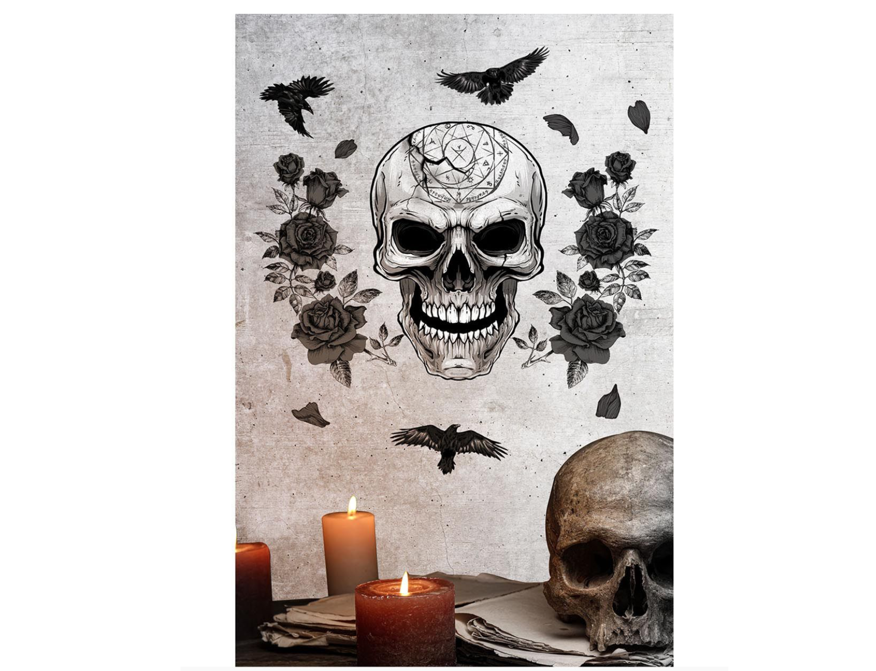 Décor adhésif tête de mort – Image 2