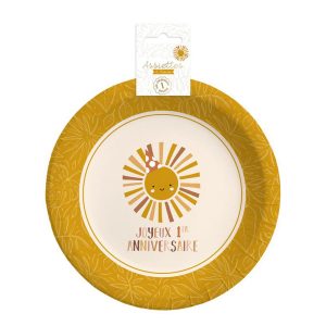 6 ASSIETTES PREMIER ANNIVERSAIRE