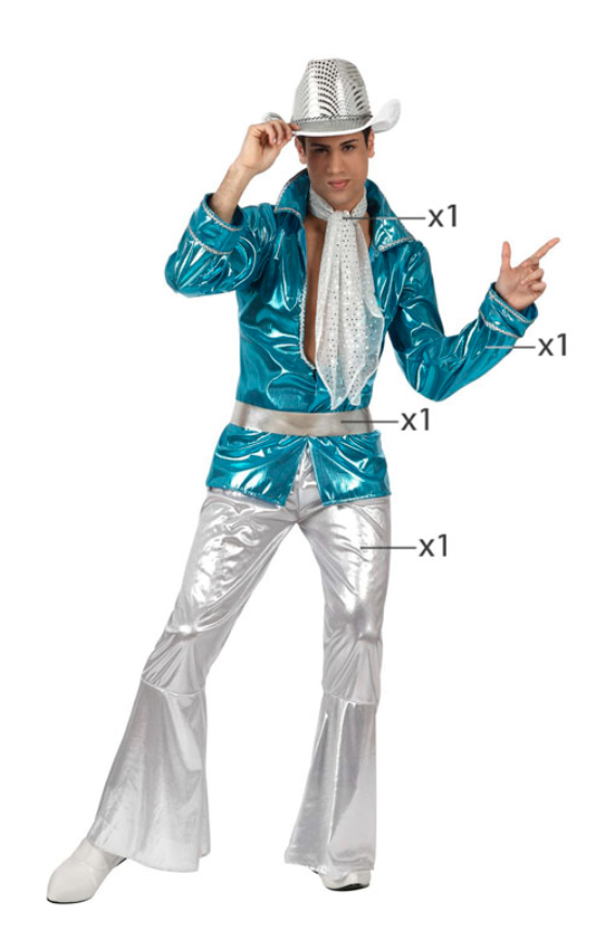 DEGUISEMENT DISCO BLEU