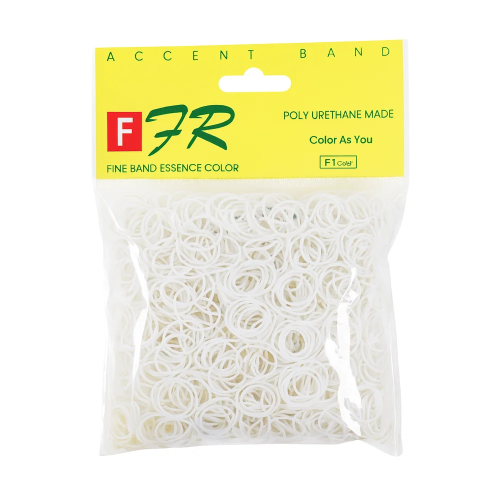 Élastiques blancs pour cheveux 1000 pcs