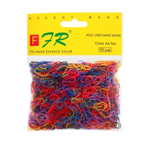Élastiques colorés à pois pour cheveux 1000 pcs