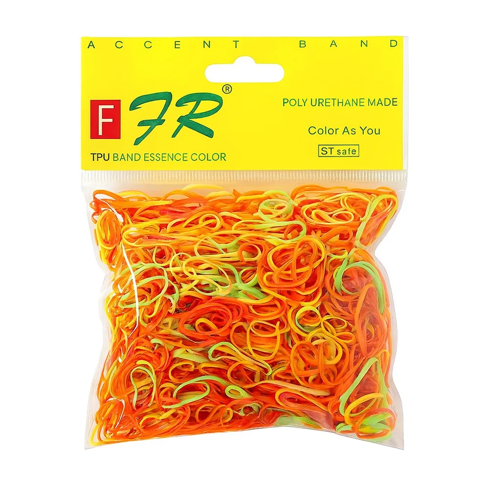 Élastiques colorés assortis pour cheveux 1000 pcs