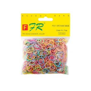 Élastiques colorés fins pour cheveux 1000 pcs