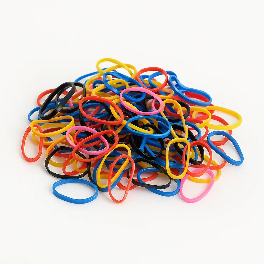 Élastiques multicolores pour cheveux 1000 pcs – Image 2
