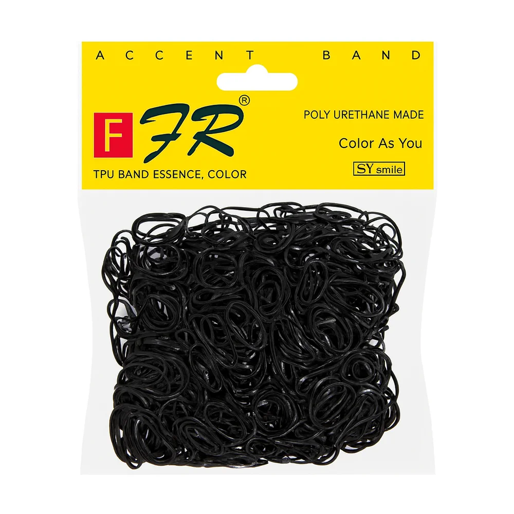 Élastiques noirs pour cheveux 1000 pcs