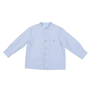 ETON | Boys Blue Collarless Cotton Shirt