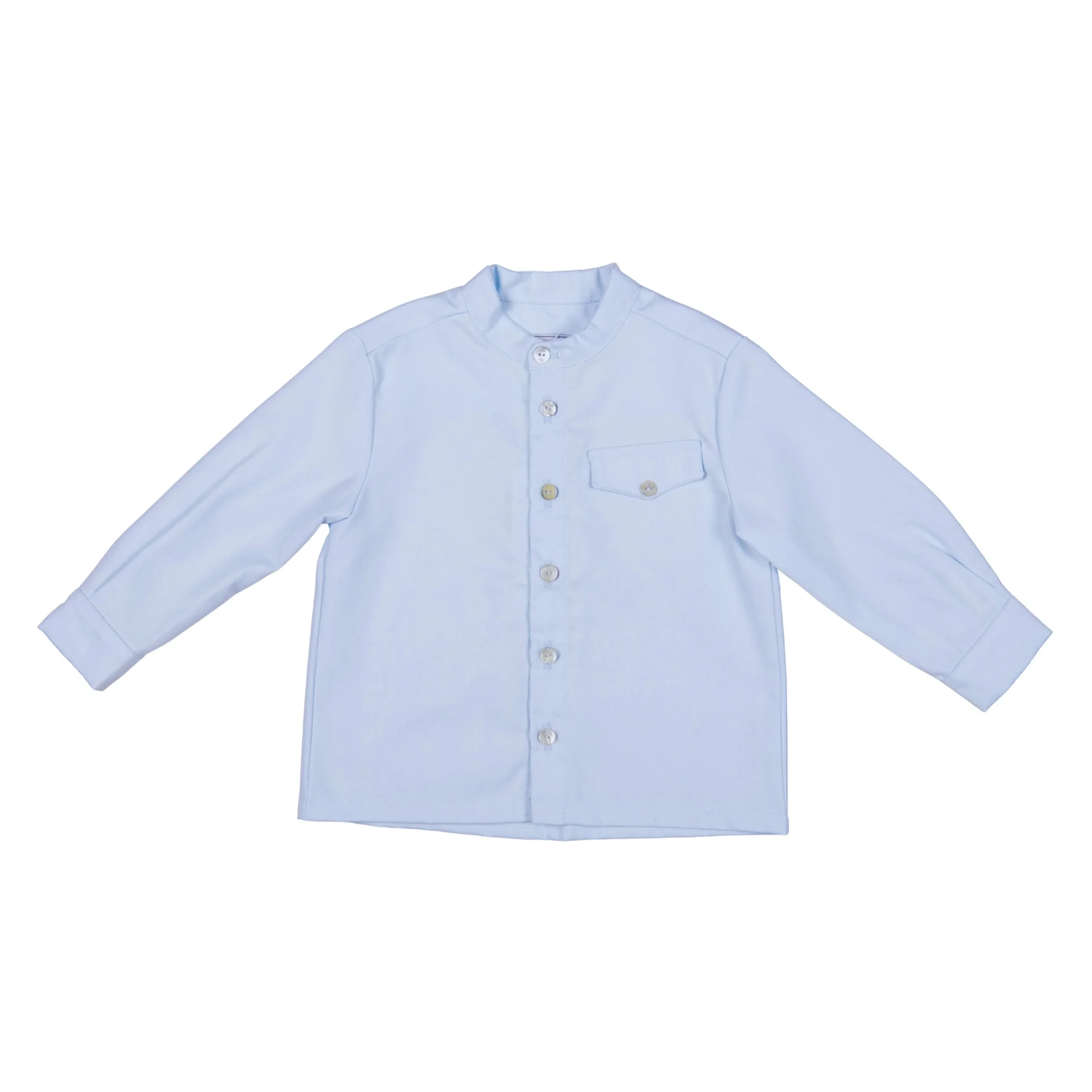 ETON | Boys Blue Collarless Cotton Shirt