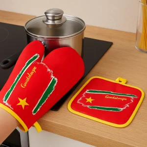 Gant de cuisine et manique Guadeloupe Drapeau