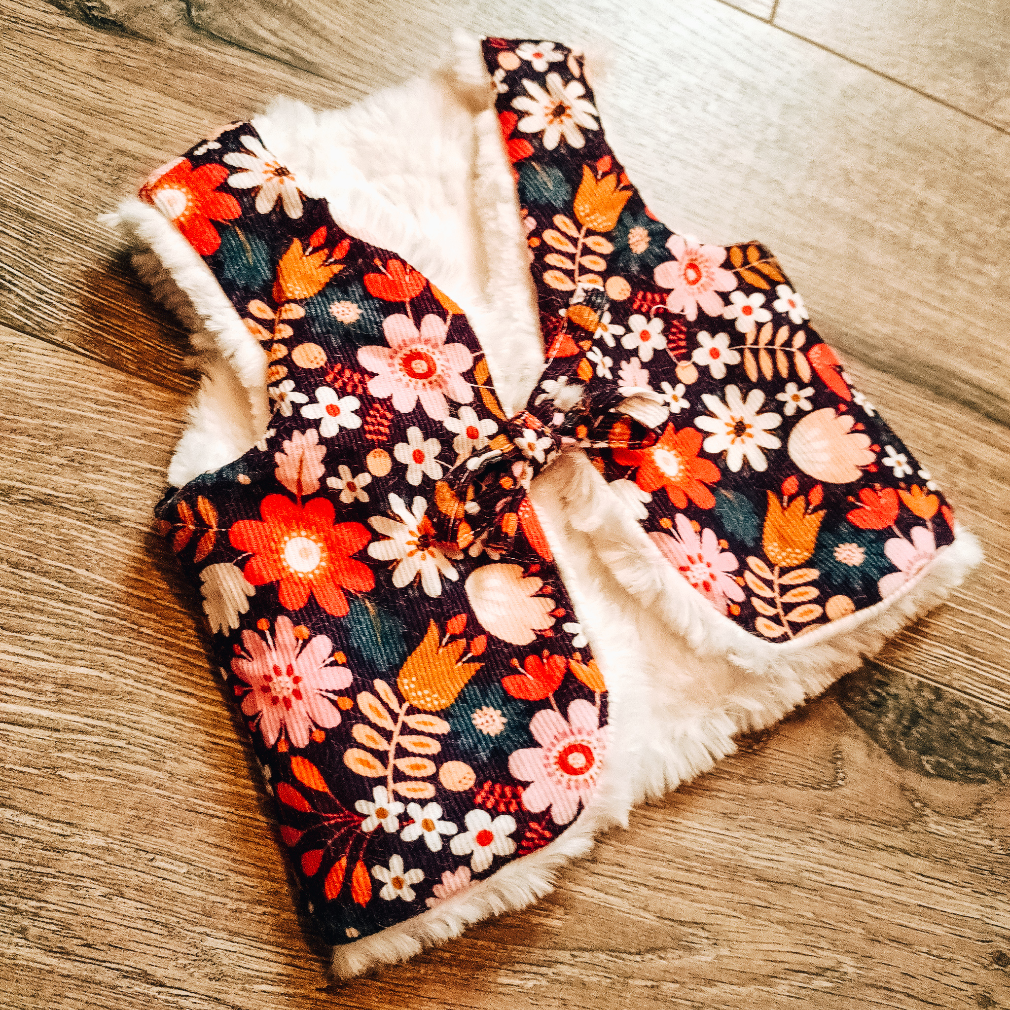 Gilet moumoute Bébé sans manche Réversible | Personnalisable – Image 6