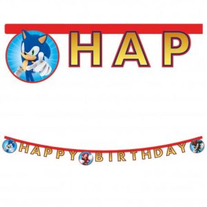 Guirlande Sonic Happy Birthday