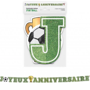 Guirlande lettres anniversaire football