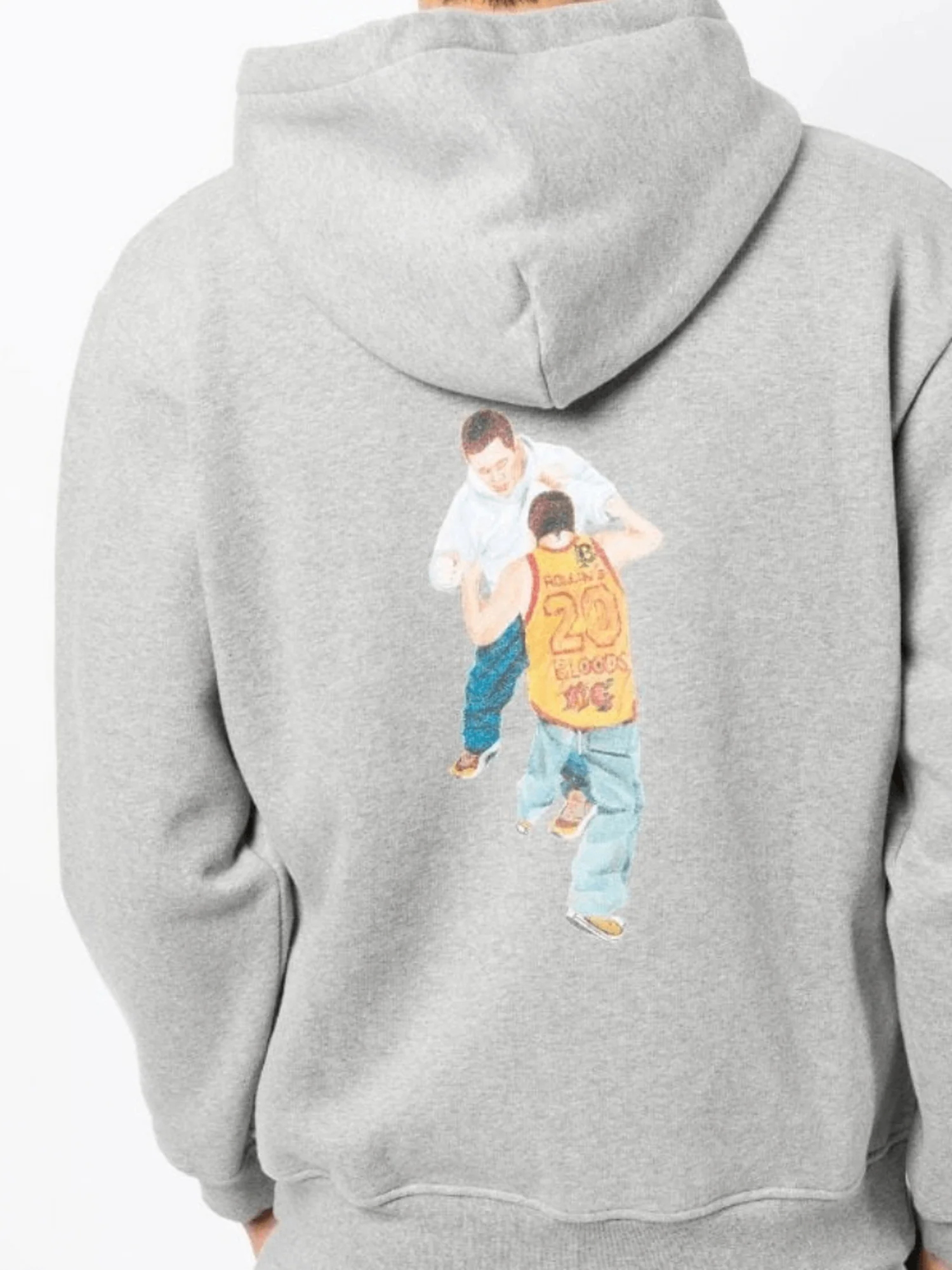 PULL À CAPUCHE ZIPPÉ BOXER - GRIS – Image 3