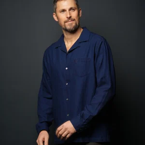 SURCHEMISE STYLE 5 COL OUVERT - INDIGO