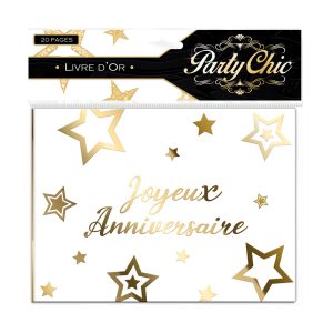LIVRE D’OR ANNIVERSAIRE OR