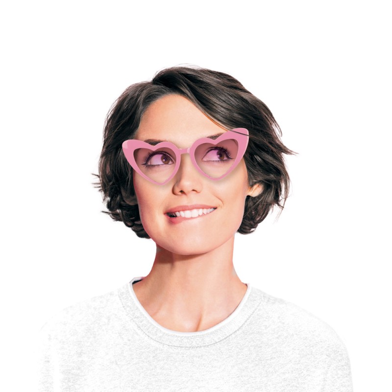 Lunettes coeurs roses – Image 3