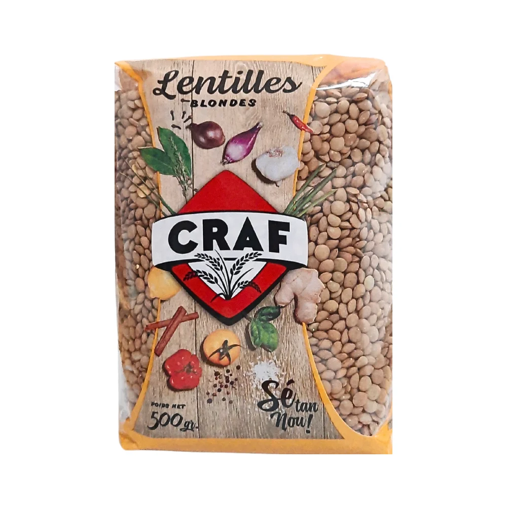 Lentilles blondes CRAF 500g