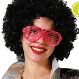 Lunettes roses lumineuses