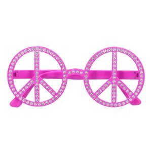 Lunettes Peace & Love rose