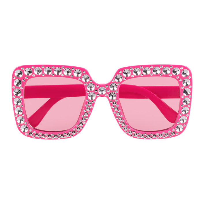 Lunettes bling bling roses – Image 3