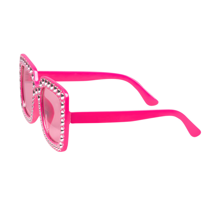 Lunettes bling bling roses – Image 5