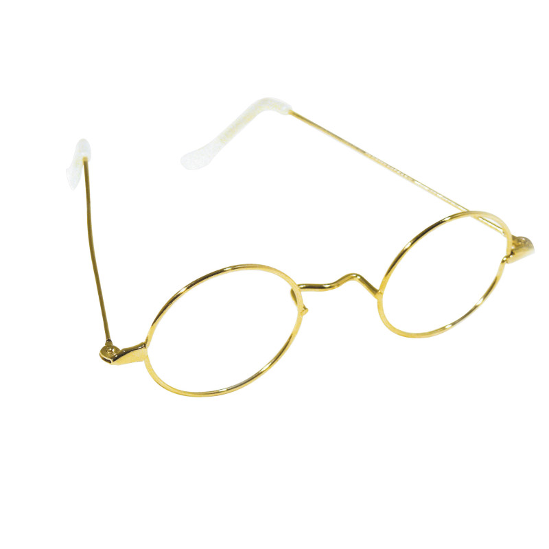 Lunettes rondes en métal or