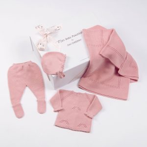 MELI | Baby Girls Pink Layette Set (4)
