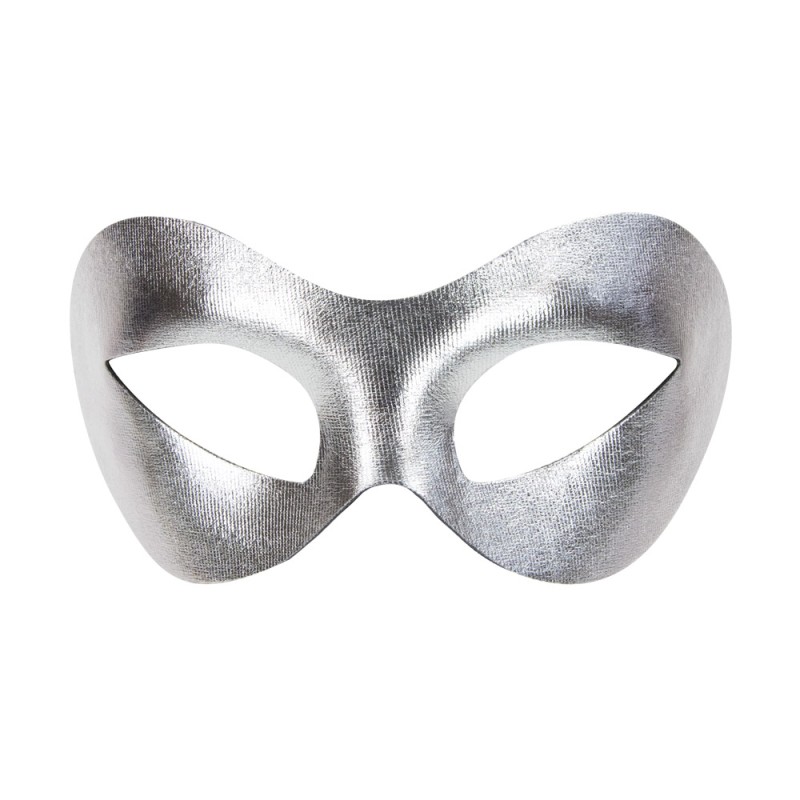 Masque en tissus argent