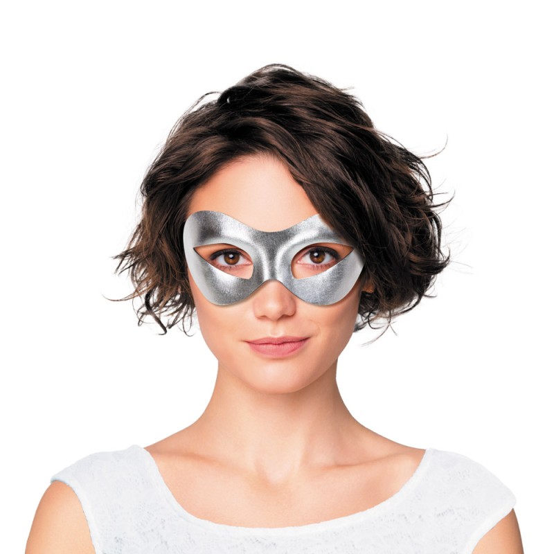 Masque en tissus argent – Image 3