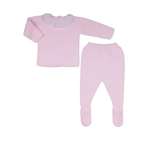 NATY | Pink Knitted Cotton All-in-One Set