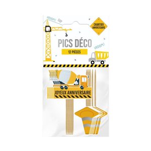 12 PICS DECO ANNIVERSAIRE CHANTIER