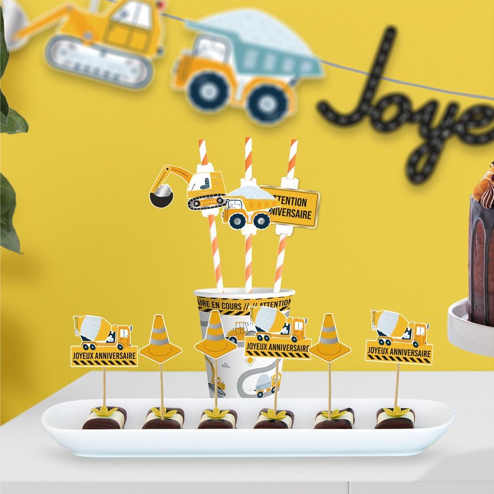 12 PICS DECO ANNIVERSAIRE CHANTIER – Image 4