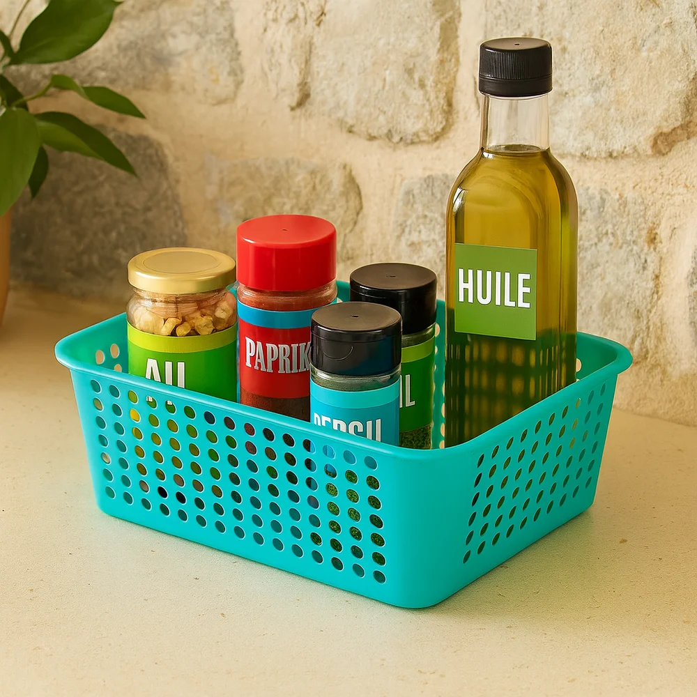 Panier de rangement en plastique polyvalent Plastic Forte – Image 4