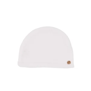 PETIT SWEENY | Baby White Organic Cotton Knit Hat