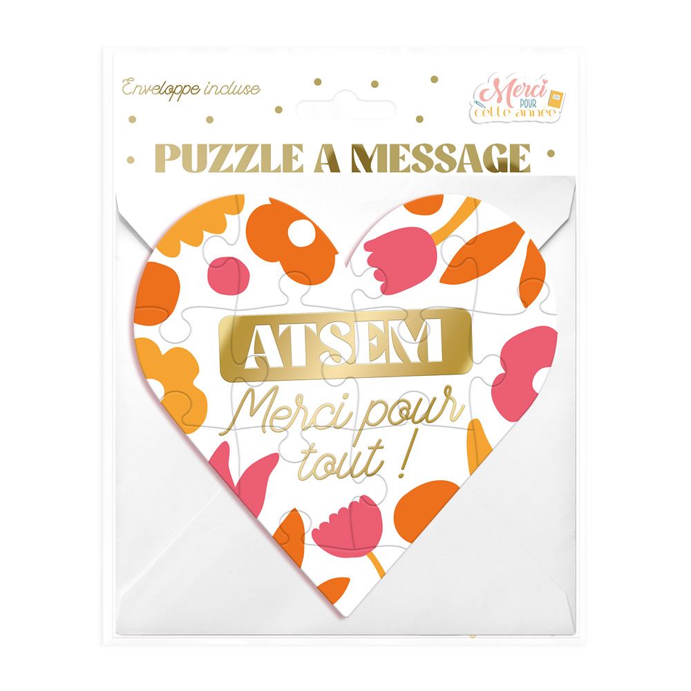 Puzzle coeur ATSEM Merci pour tout ! – Image 4