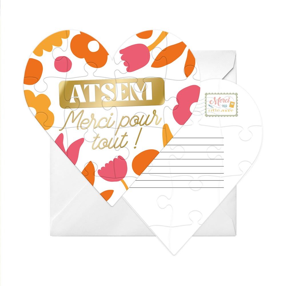 Puzzle coeur ATSEM Merci pour tout ! – Image 2