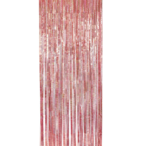 RIDEAU DE FILS ROSE BRILLANT