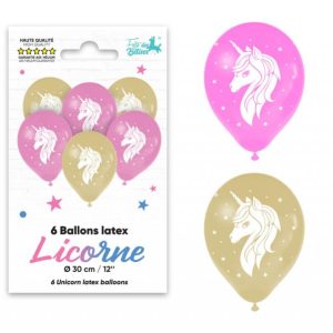 6 Ballons Licorne