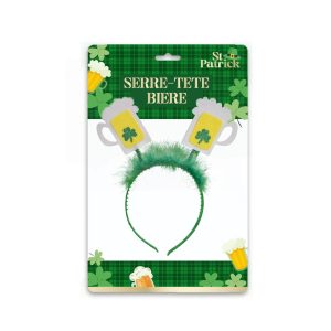 Serre tête chopes de bière Saint Patrick