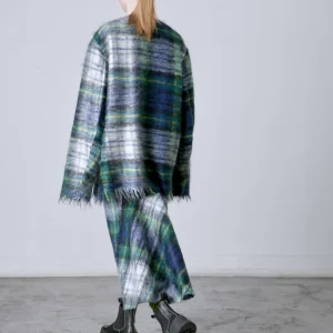 VESTE CROFT À CARREAUX VERTS