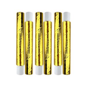 Sachet de 6 sarbacanes sécurisés or