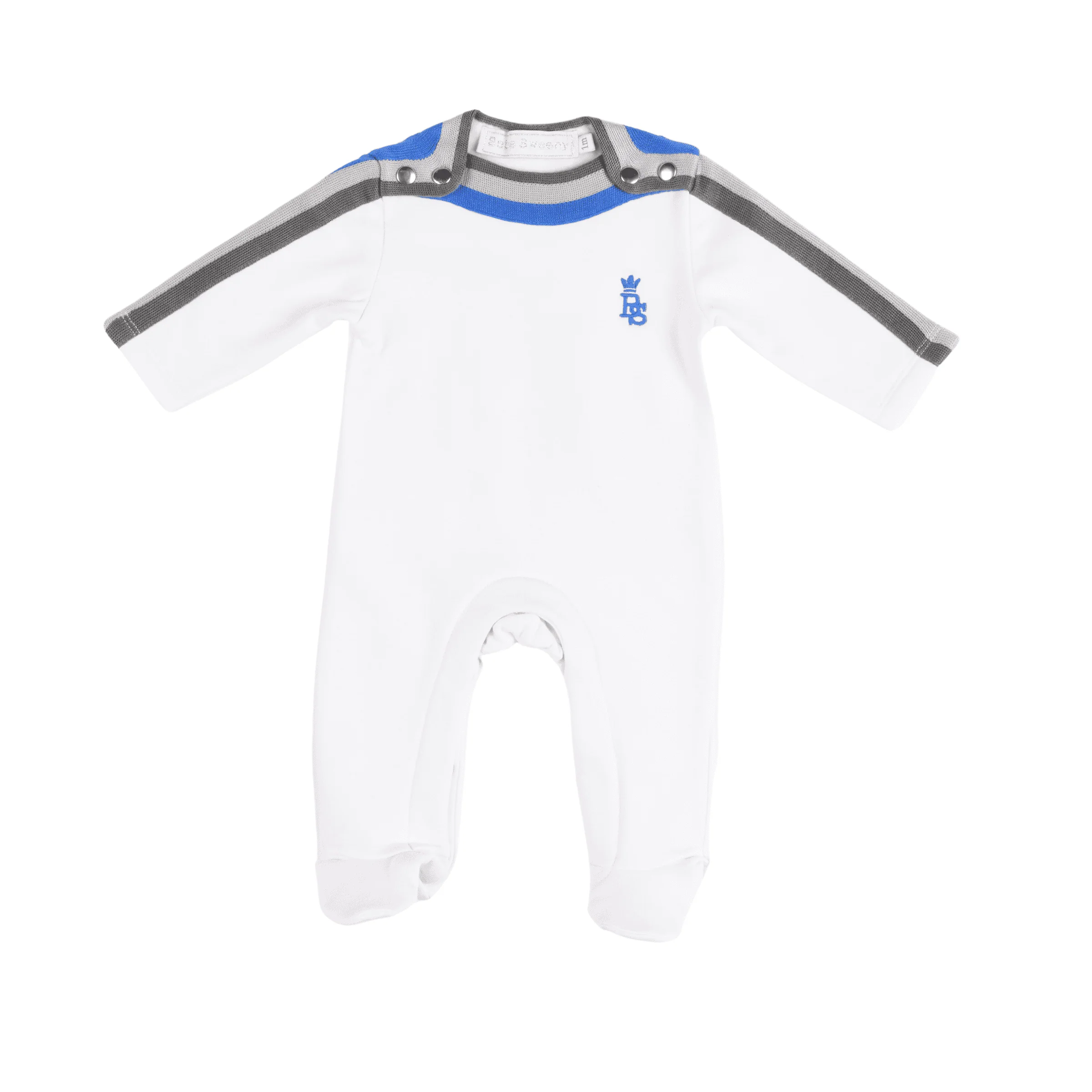 DIM | Baby Boys White Cotton All-in-One – Image 2