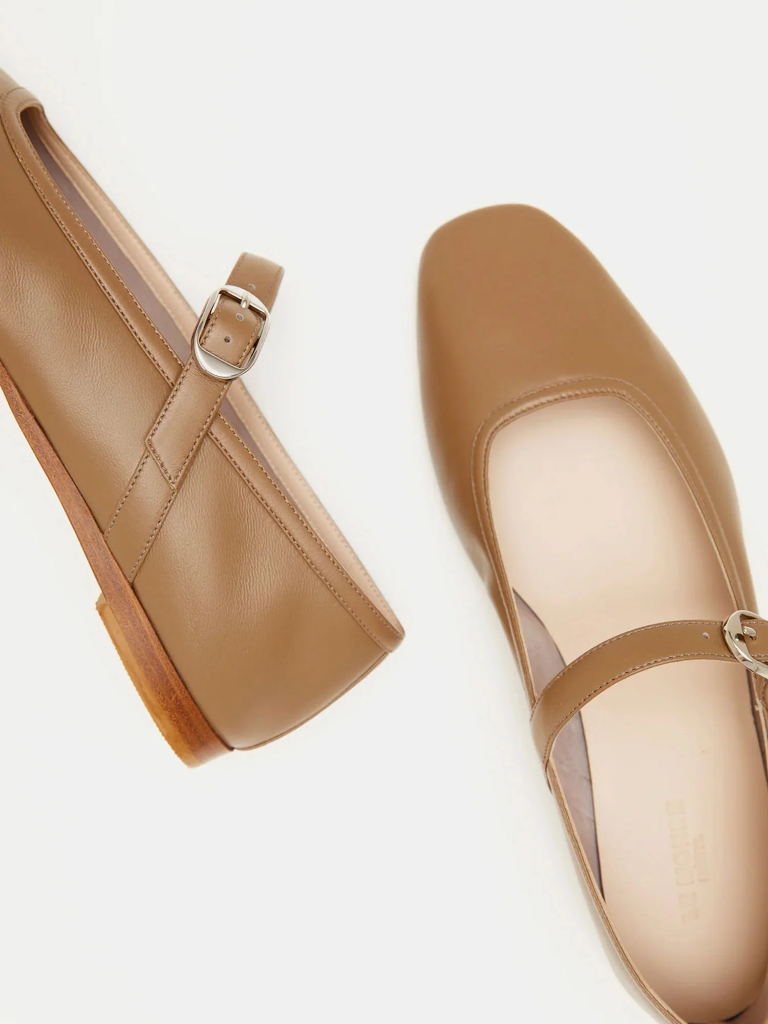 BALLET MARY JANE - TAUPE LEATHER – Image 3