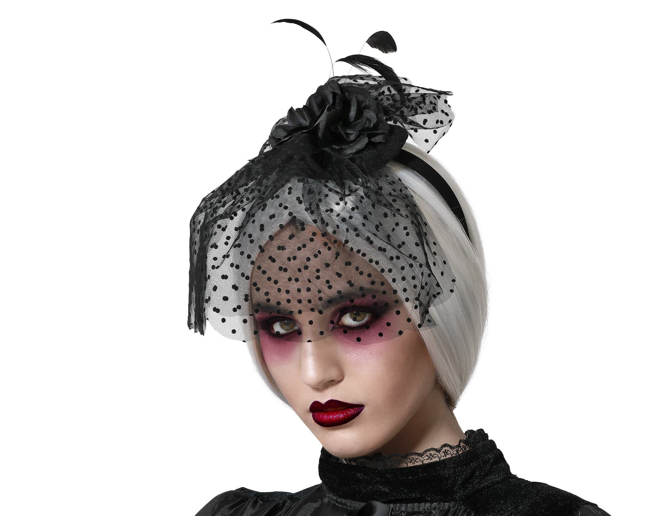 SERRE TÊTE FLEURS NOIRES – Image 2