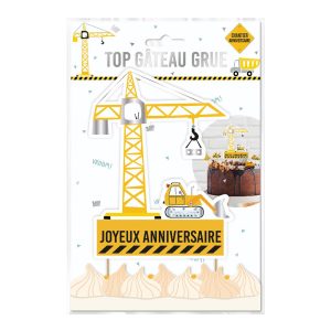 TOP GATEAU ANNIVERSAIRE CHANTIER
